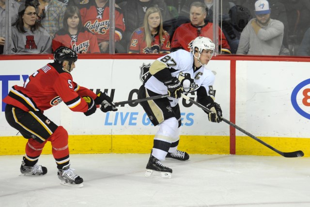 Penguins Sidney Crosby and Flames Mark Giordano