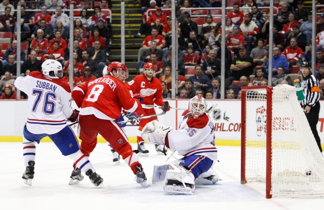 Detroit Red Wings and Montreal Canadiens