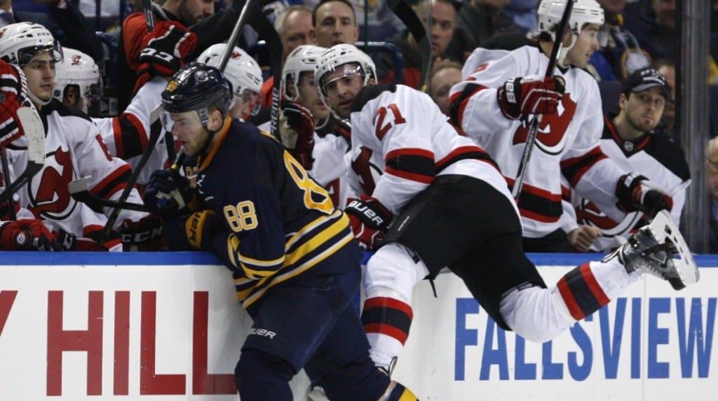 Buffalo Sabres against the New Jersey Devils