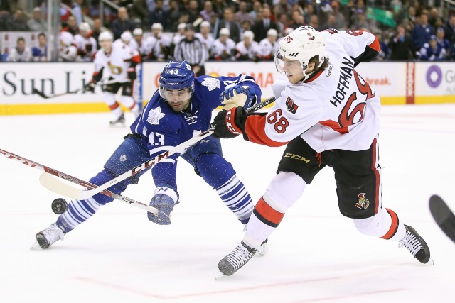 Mike Hoffman and the Ottawa Senators could have a contract battle this summer