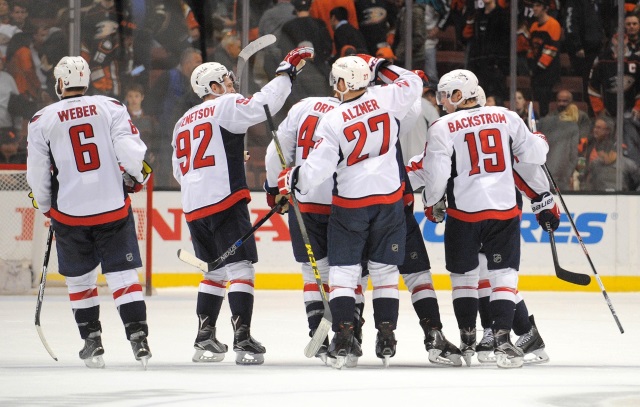 The Washington Capitals are once again the top ranked team in our consensus NHL power rankings