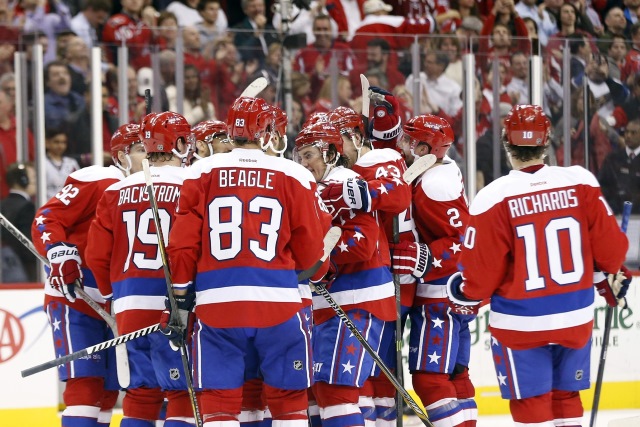 The Washington Capitals are once again the top team in our consensus NHL power rankings