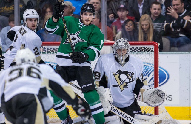 Tyler Seguin and Marc-Andre Fleury