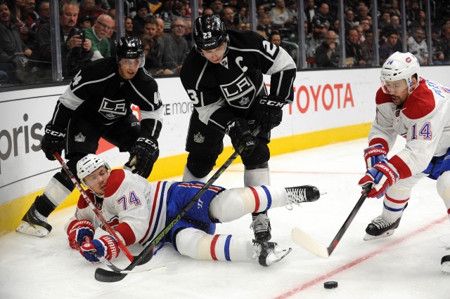 Vincent Lecavalier and Dustin Brown