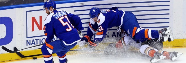 Kyle Okposo and Frans Nielsen
