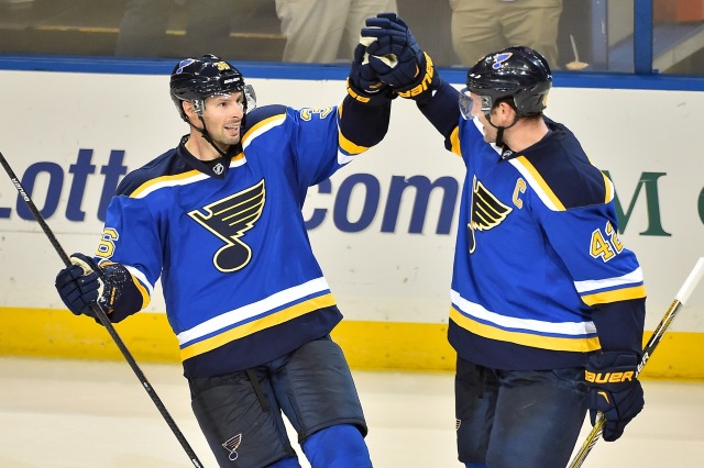 David Backes and Troy Brouwer are two pending NHL free agents who helped their stock