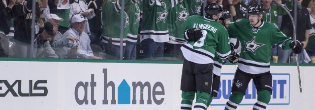 Alex Goligoski and Valeri Nichushkin