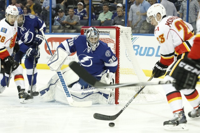 The Calgary Flames are looking at Ben Bishop