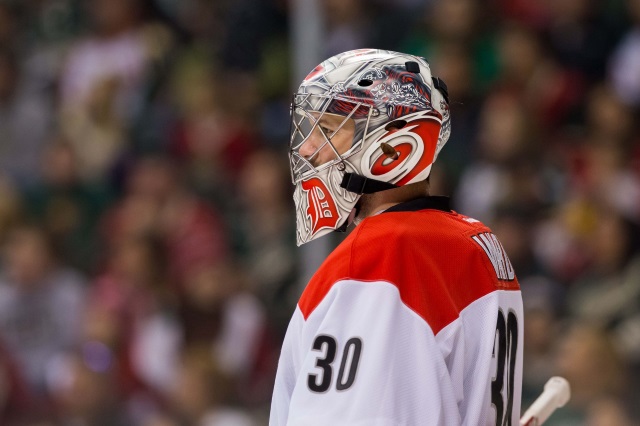 Cam Ward is close to re-signing with the Carolina Hurricanes