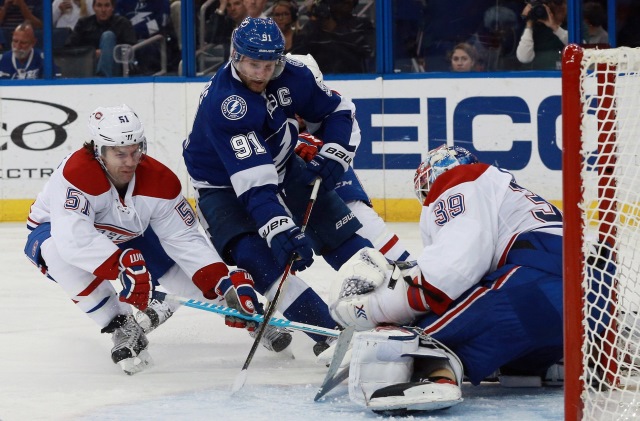 Steven Stamkos against the Montreal Canadiens