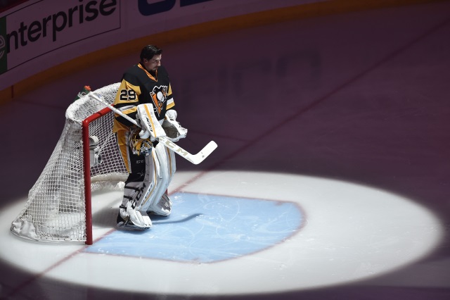 Marc-Andre Fleury of the Pittsburgh Penguins