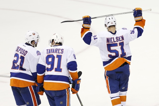 Frans Nielsen and Kyle Okposo