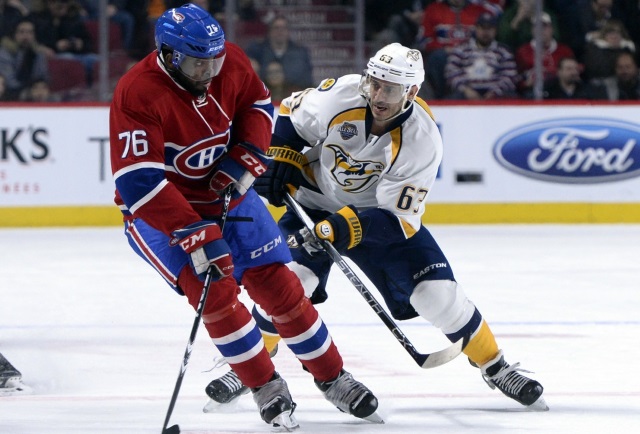P.K. Subban formerly of the Montreal Canadiens and Mike Riberio of the Nashville Predators