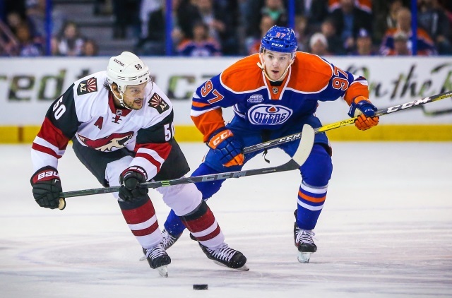 Antoine Vermette to be bought out by the Arizona Coyotes and Connor McDavid of the Edmonton Oilers