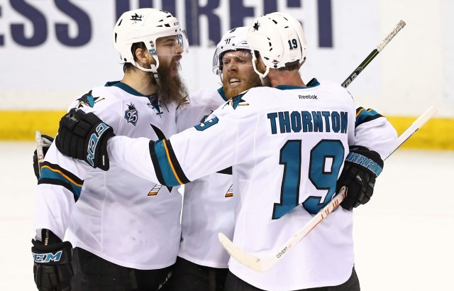 Brent Burns and Joe Thornton are two of the top 2017 NHL free agents