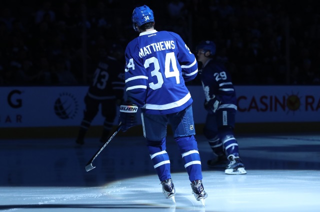 Auston Matthews of the Toronto Maple Leafs