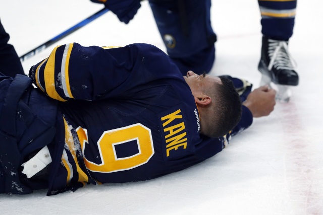 The Buffalo Sabres have lost Evander Kane for awhile