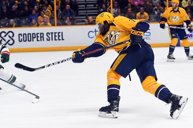 P.K. Subban missed last night's game with an upper-body injury