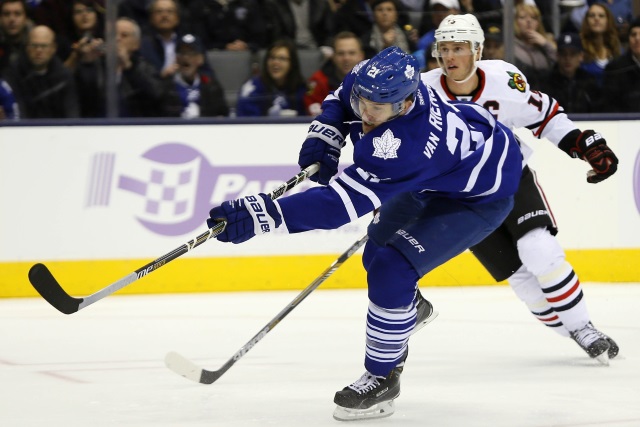 The Chicago Blackhawks have inquired about Toronto Maple Leafs James van Riemsdyuk