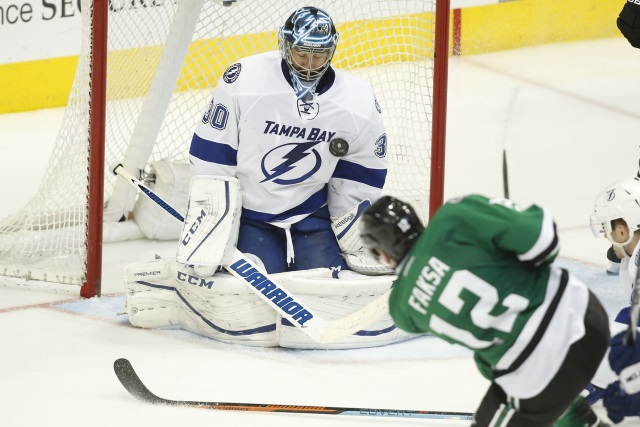The Dallas Stars have called the Tampa Bay Lightning about Ben Bishop