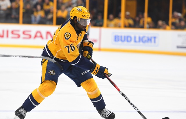 P.K. Subban addressed the media about his injury