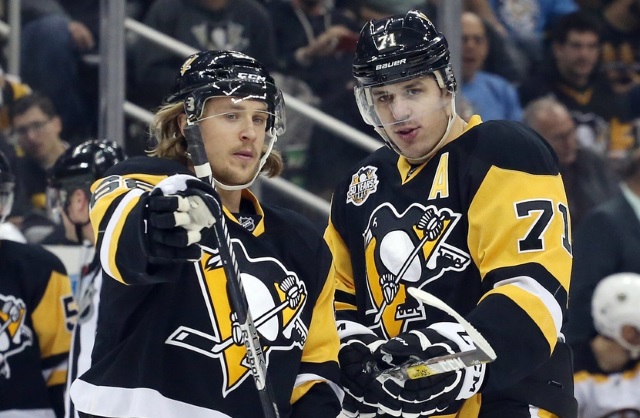 The Pittsburgh Penguins are still without Evgeni Malkin and Carl Hagelin