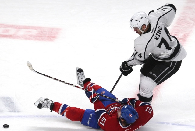The Los Angeles Kings trade Dwight King to the Montreal Canadiens