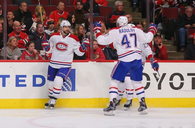 Montreal Canadiens pending free agents Alex Radulov and Andrei Markov