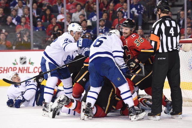 Toronto Maple Leafs and the Calgary Flames