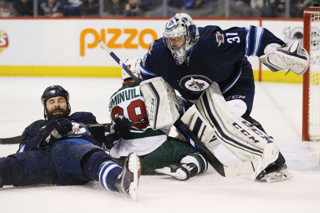 Winnipeg Jets goalie Ondrej Pavelec could be done for the year
