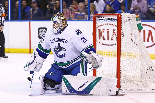 Vancouver Canucks goalie Jacob Markstrom is done for the year as he needs knee surgery