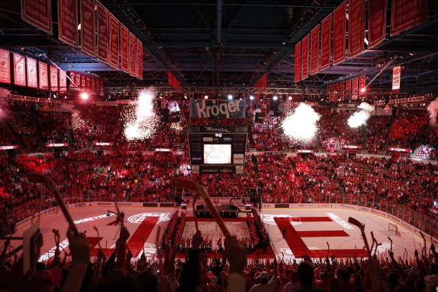 The Detroit Red Wings closing down Joe Louis Arena