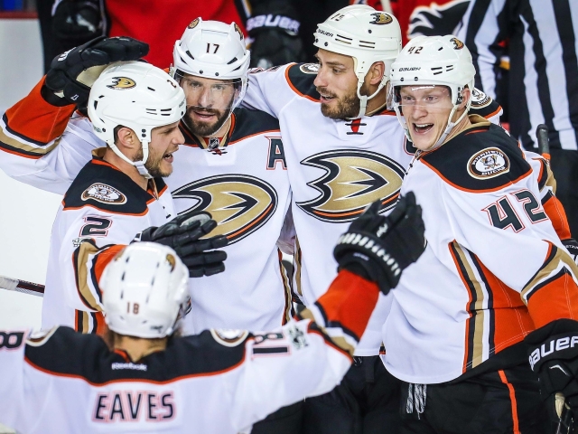 NHL: Stanley Cup Playoffs-Anaheim Ducks at Calgary Flames
