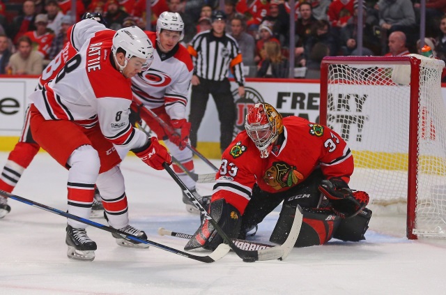 Could the Carolina Hurricanes look at pending free agent goalie Scott Darling?