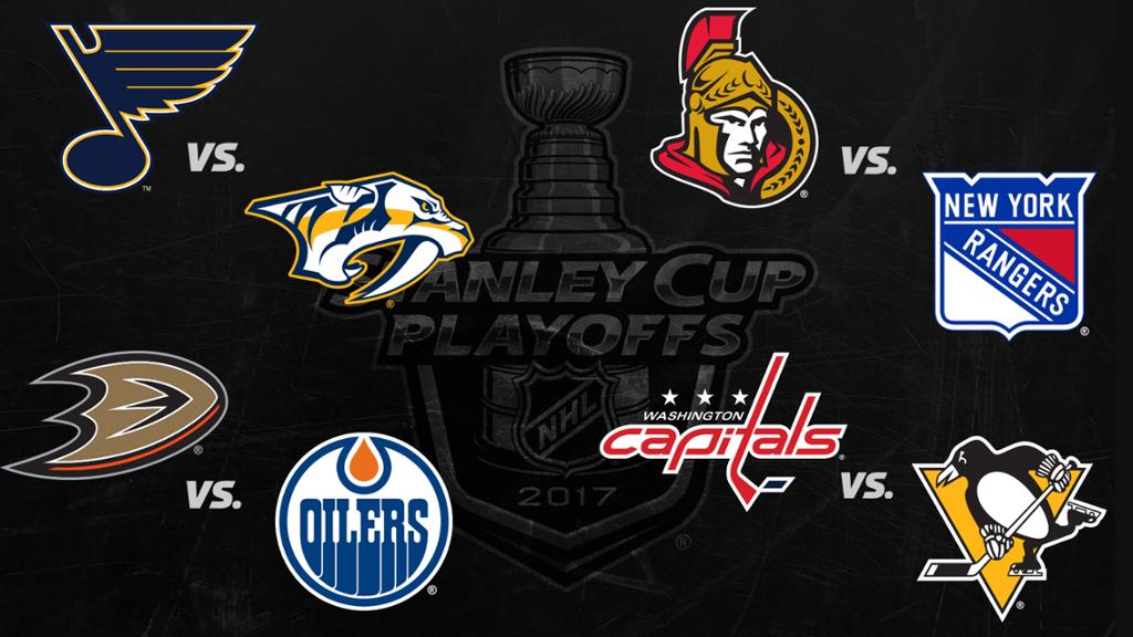 Schedule for the second round of the Stanley Cup playoffs
