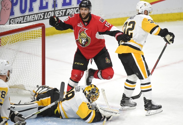 Pittsburgh Penguins pull Marc-Andre Fleury in 5-1 loss to the Ottawa Senators