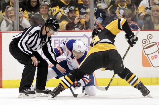 Pittsburgh Penguins pending UFA center Nick Bonino could be an option for the Edmonton Oilers