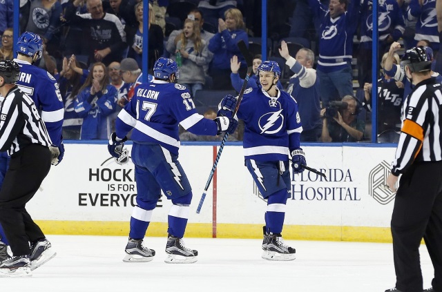 The Tampa Bay Lightning may have to decide between Alex Killorn and Vladislav Namestnikov for the expansion draft