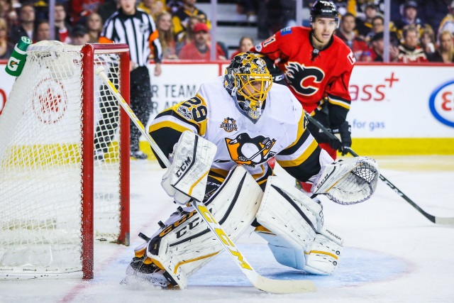 Marc-Andre Fleury could be at the top of the Calgary Flames and Vegas Golden Knights list