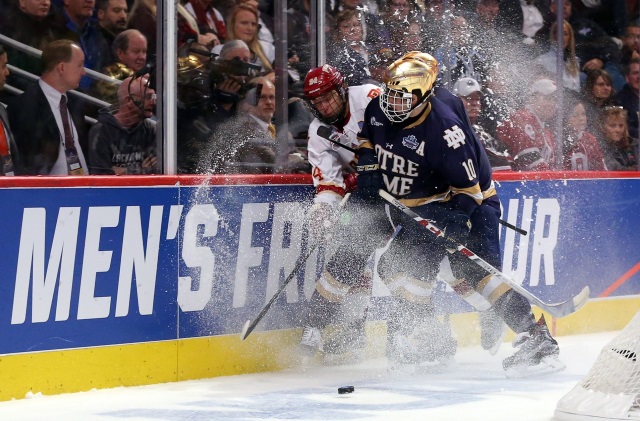 Anders Bjork will decide if he'll sign with the Boston Bruins or return to Notre Dame