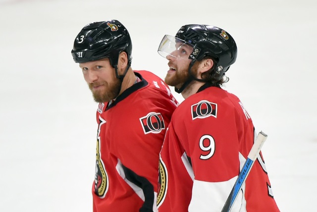 The Ottawa Senators could leave Marc Methot and Bobby Ryan unprotected for the NHL expansion draft