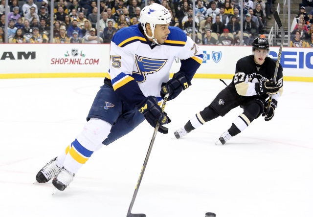 The St. Louis Blues trade Ryan Reaves to the Pittsburgh Penguins