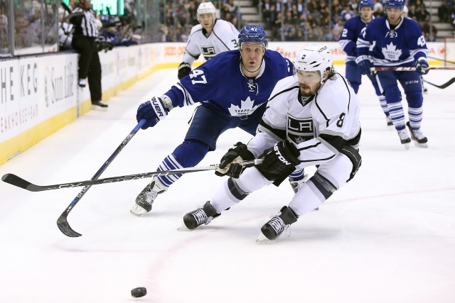 Drew Doughty has some comments about playing in Toronto for the Maple Leafs