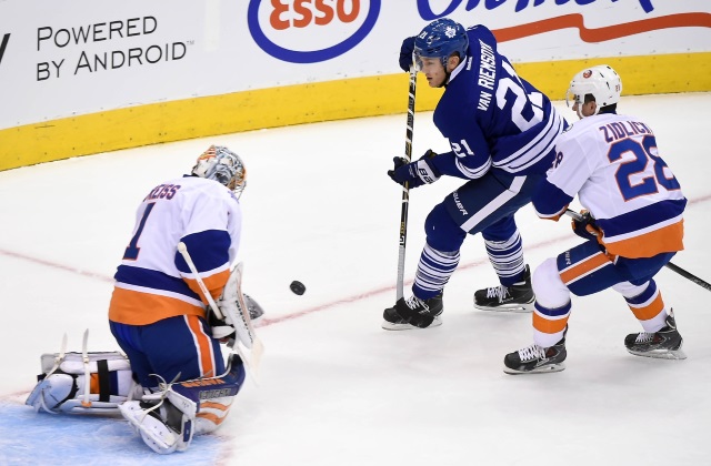 The Toronto Maple Leafs reportedly offered James van Riemsdyk and a 2018 1st round pick for New York Islanders defenseman Travis Hamonic