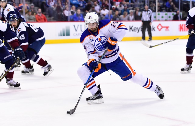 At least six teams are interested in Edmonton Oilers winger Jordan Eberle