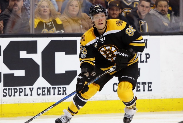 David Pastrnak and Boston Bruins contract talks are progressing well