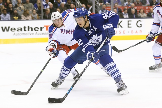 Are the New York Rangers interested in Toronto Maple Leafs center Tyler Bozak?