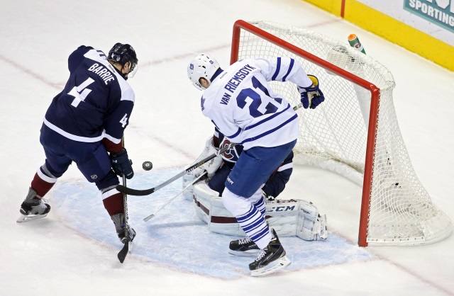 The Toronto Maple Leafs have some interest in Tyson Barrie. Maple Leafs could be willing to move James van Riemsdyk