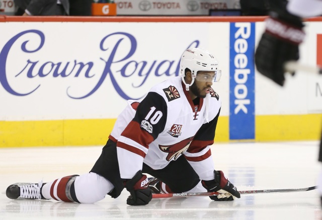 Anthony Duclair of the Arizona Coyotes