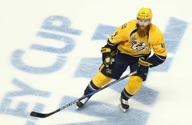 The Nashville Predators announce Ryan Ellis will be out for four to six months